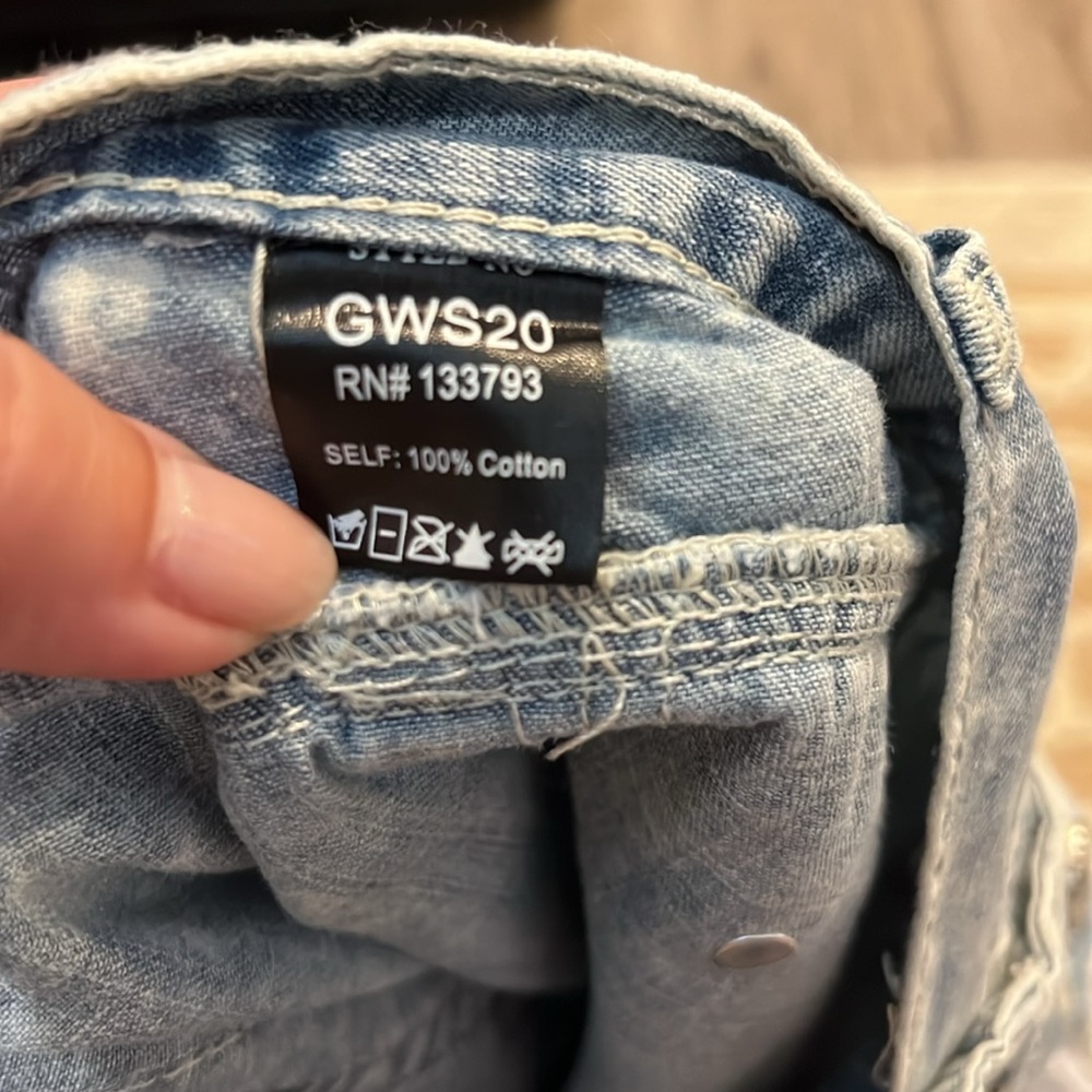 *Free Gift* POL Denim and Lace A-Line Skirt - Picture 11 of 13